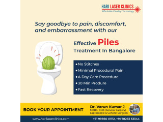 Best Piles laser treatment clinic in Bangalore