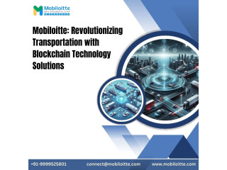 Mobiloitte: Revolutionizing Transportation with Intelligent Blockchain Solutions.