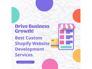 Drive Business Growth With Custom Shopify Website Design Services