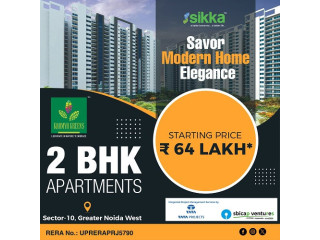 Sikka kamya green 2bhk luxury apartment in sector 10 Noida west