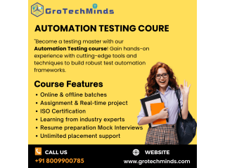 Online automation testing course