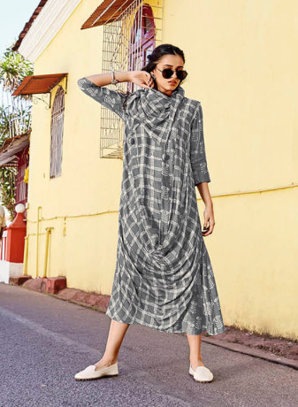 buy-now-chanderi-batik-cowl-dress-with-attached-scarf-big-0