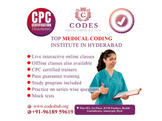 BEST MEDICAL CODING CPC CERTIFICAITON TRAINING INSTITUTE IN HYDERABAD AMEERPET