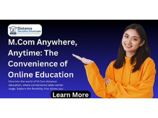 MCom Distance Education Fees