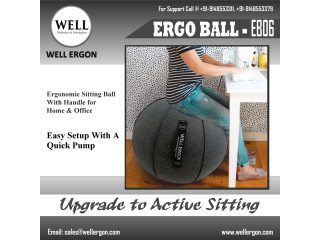 Active Sitting Ergo Ball at Workplace
