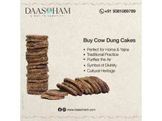 Cow dung cakes for agnihotra