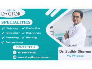 Dr. Sudhir Sharma, Best Physician in Jaipur, Best doctor for diabetes in Jaipur. Best doctor for Blood pressure in Jaipur