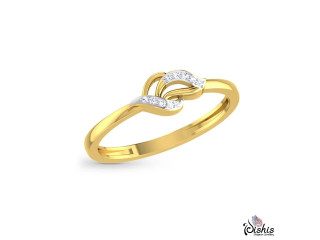 Aksiti Gold And Diamond Ring by Dishis Jewels