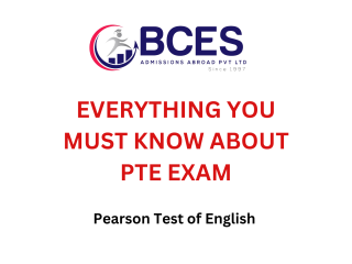 PTE- Pearson English Tests | BCES Admissions Abroad