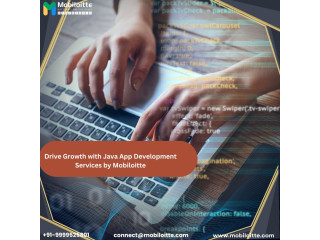 Drive Growth with Java App Development Services by Mobiloitte