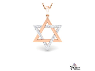 Celia Gold And Diamond Pendant by Dishis Designer jewellery.