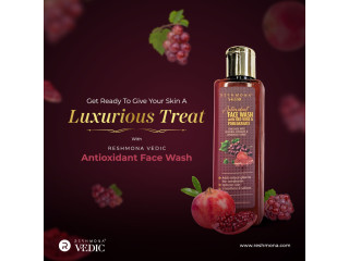 Unveil Radiant Skin with RESHMONA VEDIC Antioxidant Face Wash | Infused with Red Wine Extracts