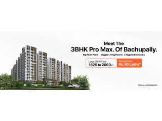 3BHK Flats For Sale In Bachupally | Flats for Sale in Hyderabad | Gothic Homes