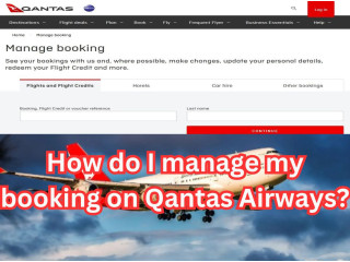 Qantas Airways Manage Booking